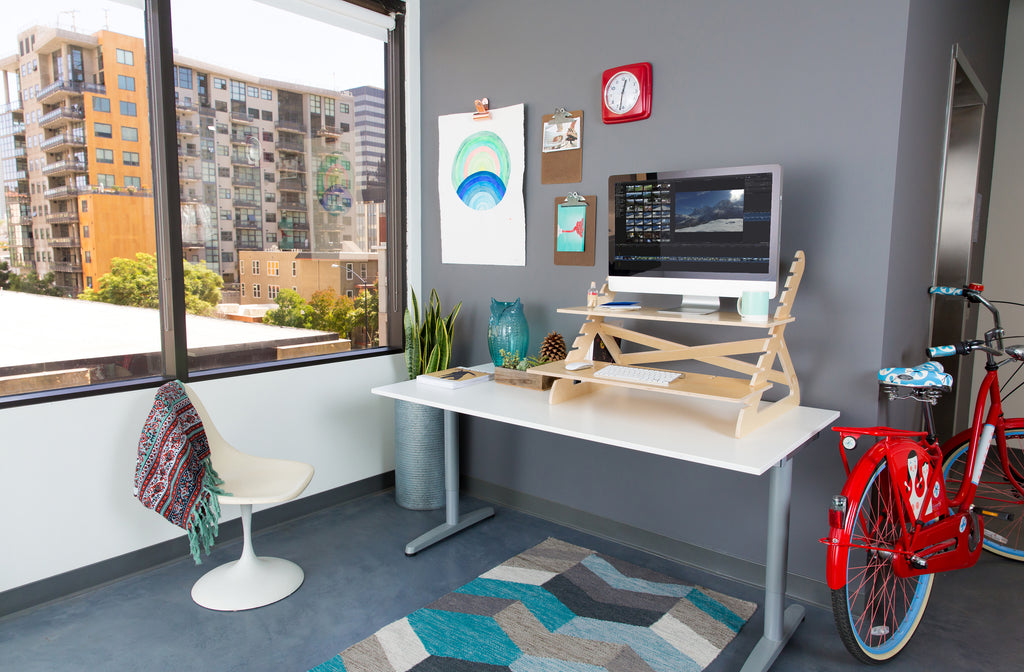 Readydesk 2 with laptop riser in office